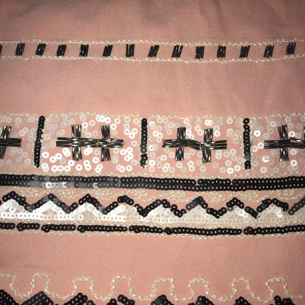 Sequined Patterned Short Skirt - image 7